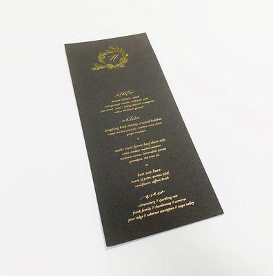 Gold foil printing services