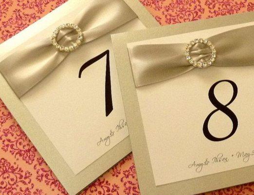 Custom Table Numbers.