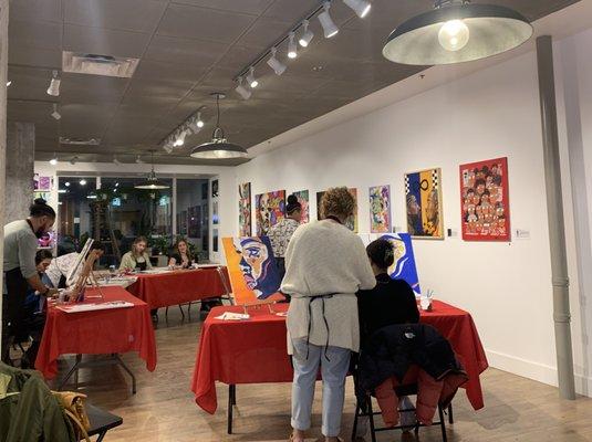 Our first sip & paint was so much fun! Check out our calendar for more events!