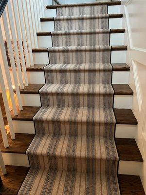 Beautiful Stair Runner Instillation