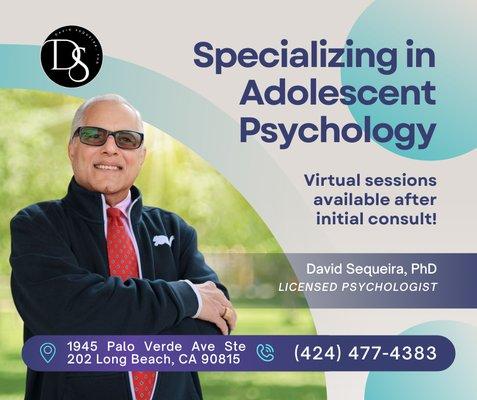 Teen Psychologist Adolescent Psychologist Professional Psychology Therapy Virtual Sessions Available Now Accepting New Clients