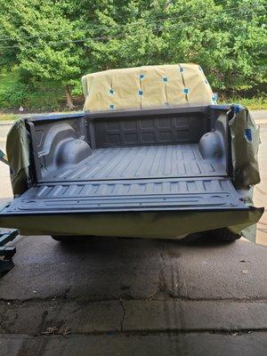 Let us do a bed liner on your pick up preventing from dings and rust.