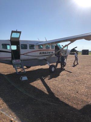 Flight for safari in Kenya