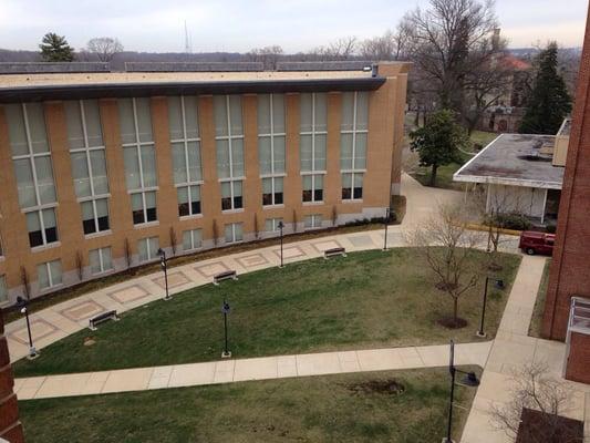 Library and center yard