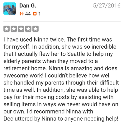 My favorite review and most rewarding job so far!!! :o)