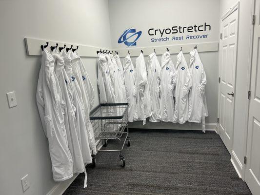 Robes for whole body cryotherapy