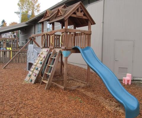 Play structure I on preschool playground