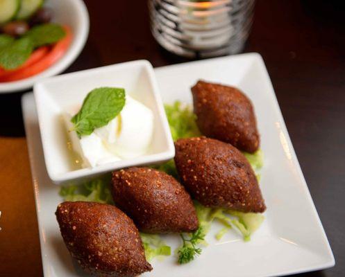 Kibbe fried ground beef