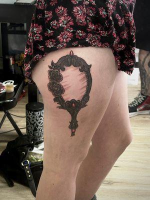 Leg tattoo