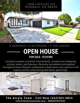 Open House - Norwalk, CA!!!