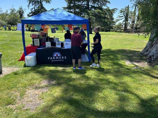 Hispanic Chamber of Commerce Gold Tournament.  Andrea Padilla Booth