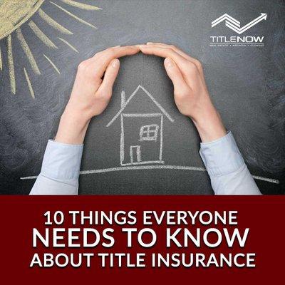 Title Now Title Insurance Policy & Escrow