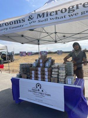 mushrooms & microgreens from lake family forest farms! 8.4.21