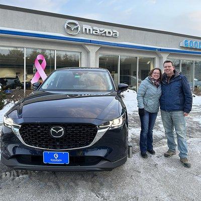 Happy customer delivery photo at Goodwin Mazda. Come see why it's Good at Goodwin!