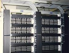 Network Frame with Patch Panels