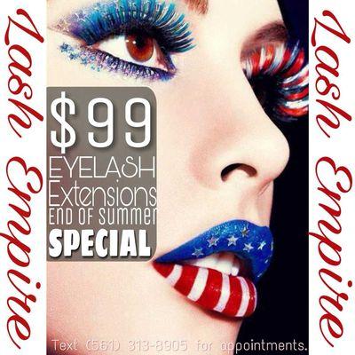 Text us for an appointment! (-;561-313-8805. XO!!!