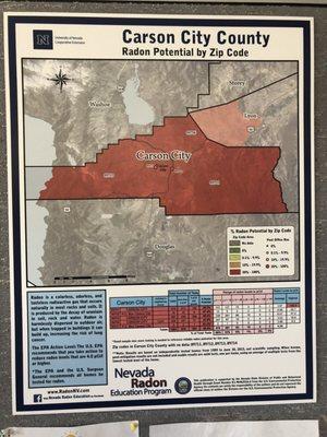 Monday, May 6, 2019: Carson City radon map.