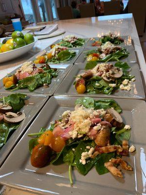 Lovely salads from a FFK private chef