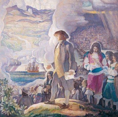 William Penn, Man of Vision, Courage, and Action by N.C. Wyeth. Created in 1932, the work is representative of Pennsylvania Trust's mission.