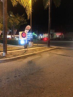 It is always ridiculously hard to get out of this gas station because of the median that separates both sides of the road.