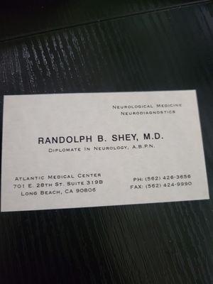 Business card information