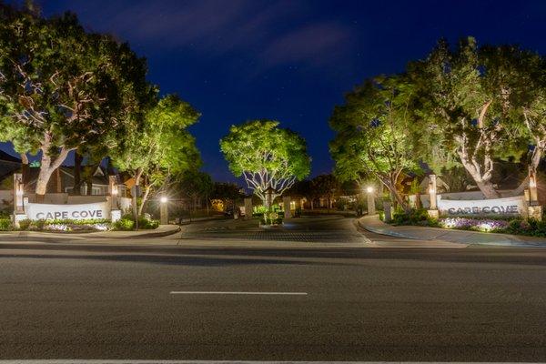 Landscape Lighting design and installation done by Other Brothers in Dana Point, CA for our friends at Cape Cove HOA!