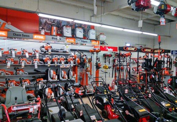 We are an authorized chainsaw dealer for Stihl, Husqvarna, Echo, Maruyama, and Tanaka.