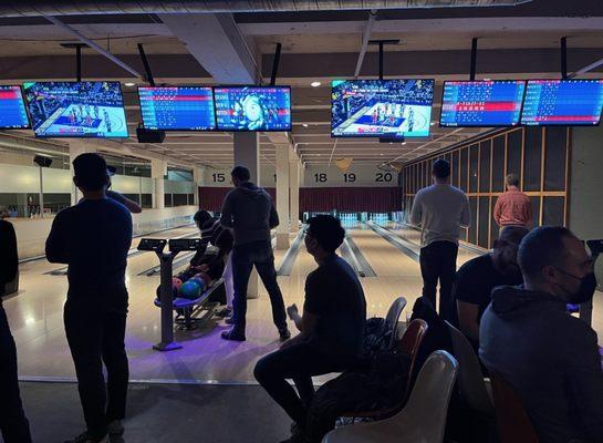 Bowling, sports, and buds can't go wrong