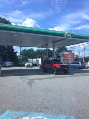 BP gas station . The auto center is at the BP gas station