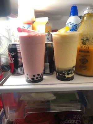 This is the strawberry & passion fruit w/boba :)