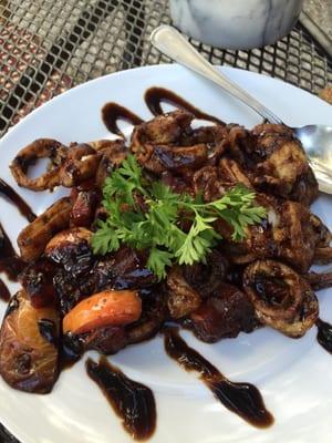 Calamari in balsamic reduction!