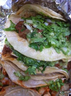 Tacos-carnitas w/salsa verde