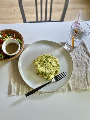 Spring pea risotto