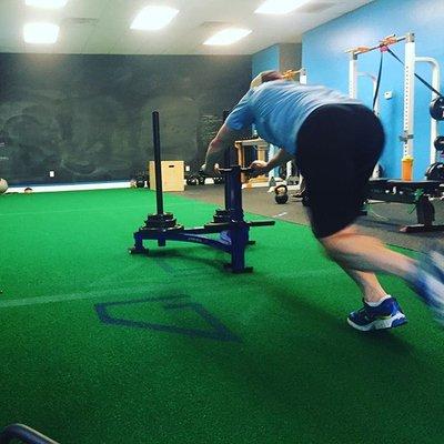 Game 7 Fitness - South Jersey Personal Trainer - Prowler Cardio Push