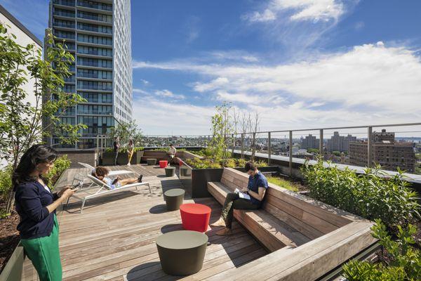 Caesura Brooklyn | Rooftop garden lounge with city views