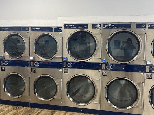 Dryers - all have credit card readers!