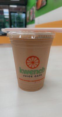 Evolution Smoothie- Dates, Banana, Cacao, peanut butter, agave.