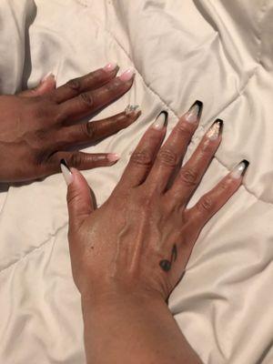 Me and my sister's new nails