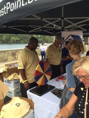 RHF supports West Point with their Mortgages For Champions program. The RHF booth during an Army West Point Football game.