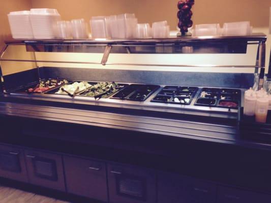 Standard side of the salad bar.