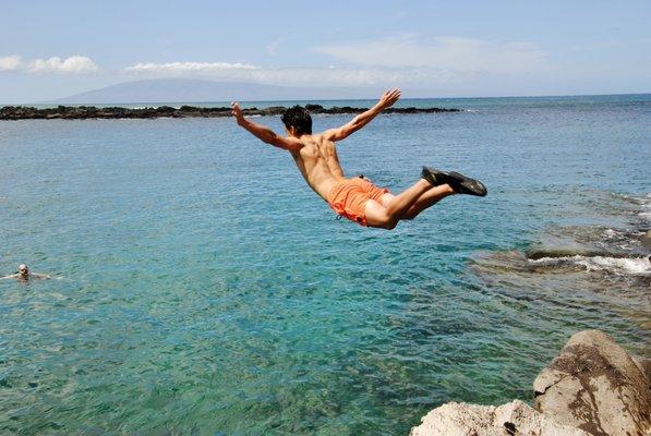 Cliff jumping for the adventurous