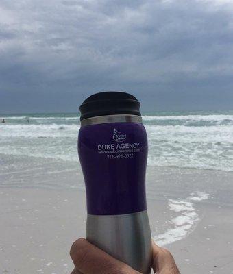 Post your pics of your travels with DUKE AGENCY travel tumbler of our FB page to win prizes!