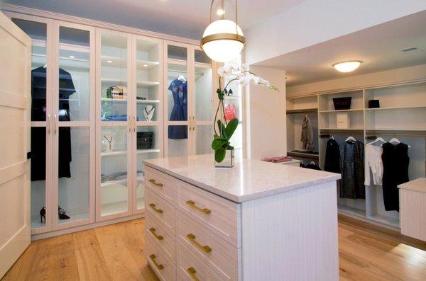 Luxurious Women's Walk-In Dressing Room