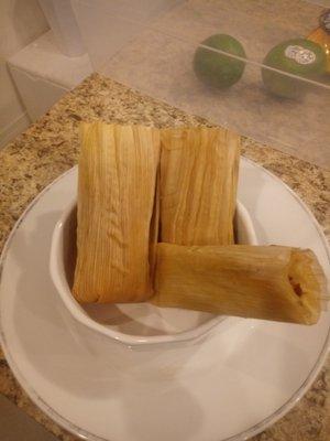 Smoked jackfruit tamales