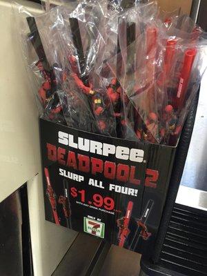 Dead pool straws for your slurpee