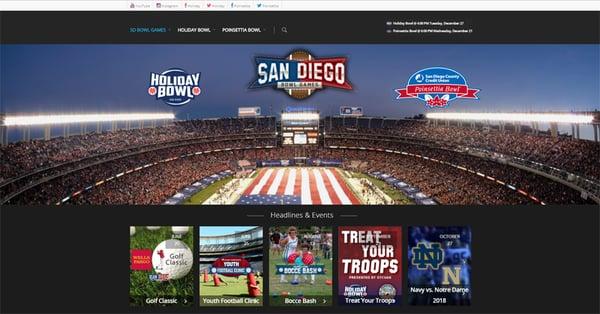 San Diego Holiday Bowl and Poinsettia Bowl website