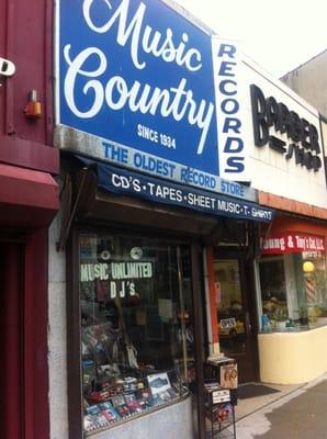 Like it says, the oldest (and perhaps only remaining) record store around.