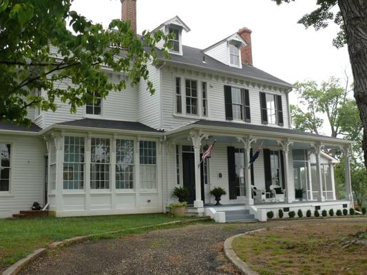 Historic P A Bowen farmhouse, available for events and tours.