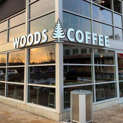 New LED Illuminated Signage at the Barkley Cinema Woods Coffee.