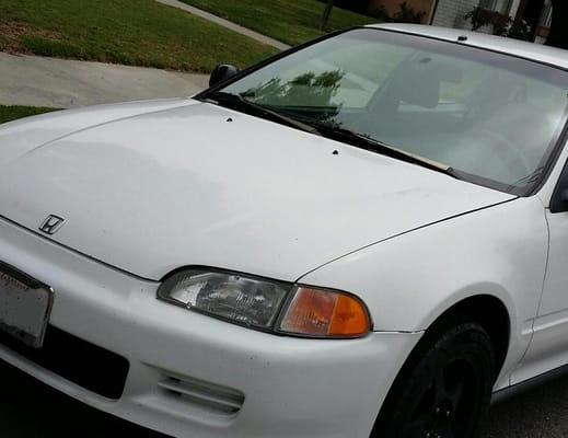 My Civic with brand new windshield replaced at GUS Auto Glass 2